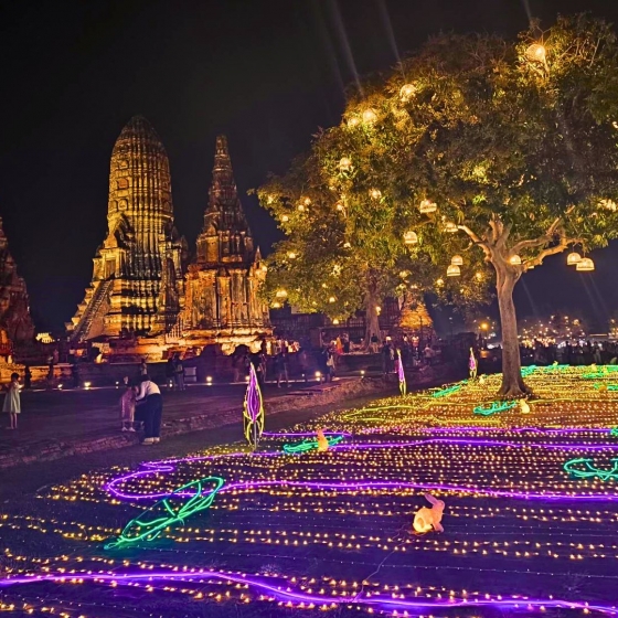 世界遺産・アユタヤサンダウン_ワットチャイワッタナラーム